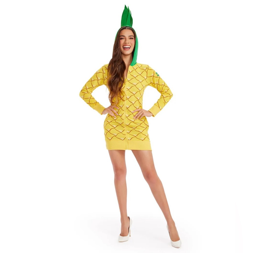 Tipsy Elves Pineapple Costume Dress size L NWT